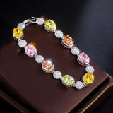 CWWZircons Cubic Zirconia Engagement Bracelet CB289