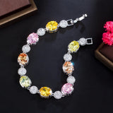 CWWZircons Cubic Zirconia Engagement Bracelet CB289