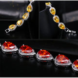 CWWZircons Yellow CZ Bracelet for Women CB127