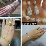 CWWZircons Yellow CZ Bracelet for Women CB127