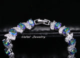 CWWZircons Bracelet Light Rainbow Fire Crystal Stones CB132