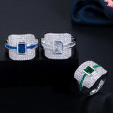 Dark Cubic Zircon Ladies Engagement Cocktail Party Ring R147