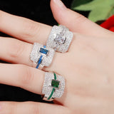 Dark Cubic Zircon Ladies Engagement Cocktail Party Ring R147