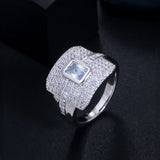 Dark Cubic Zircon Ladies Engagement Cocktail Party Ring R147