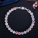 CZ Tennis Bracelet Yellow CZ Stones Wedding Jewelry