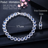 CZ Tennis Bracelet Yellow CZ Stones Wedding Jewelry