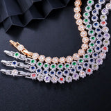 CZ Tennis Bracelet Yellow CZ Stones Wedding Jewelry