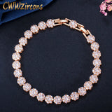 CZ Tennis Bracelet Yellow CZ Stones Wedding Jewelry