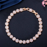 CZ Tennis Bracelet Yellow CZ Stones Wedding Jewelry