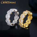 Yellow & Silver Cubic Zirconia Wedding Ring R160