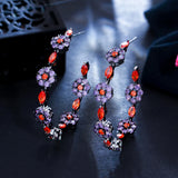 CWWZircons Large Round Circle Hoop Earrings CZ936
