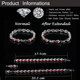 CWWZircons Champagne Yellow CZ Crystal Tennis Bracelet for Women