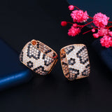 CWWZircons Leopard Earrings Wedding Party Jewelry Gift
