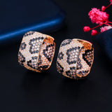 CWWZircons Leopard Earrings Wedding Party Jewelry Gift