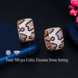 CWWZircons Leopard Earrings Wedding Party Jewelry Gift