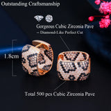 CWWZircons Leopard Earrings Wedding Party Jewelry Gift