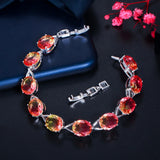 CWWZircons CZ Crystal Bracelet for Women Summer Party Jewelry CB262