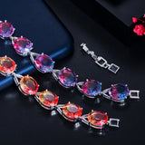 CWWZircons CZ Crystal Bracelet for Women Summer Party Jewelry CB262