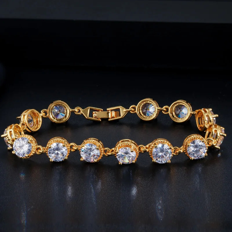 Yellow CZ Stone Tennis Bracelet for Women CB197