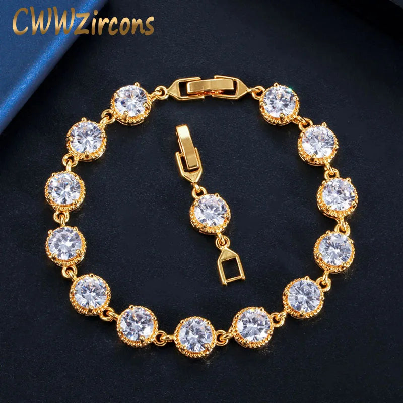 Yellow CZ Stone Tennis Bracelet for Women CB197