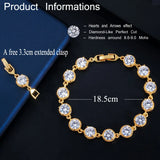 Yellow CZ Stone Tennis Bracelet for Women CB197