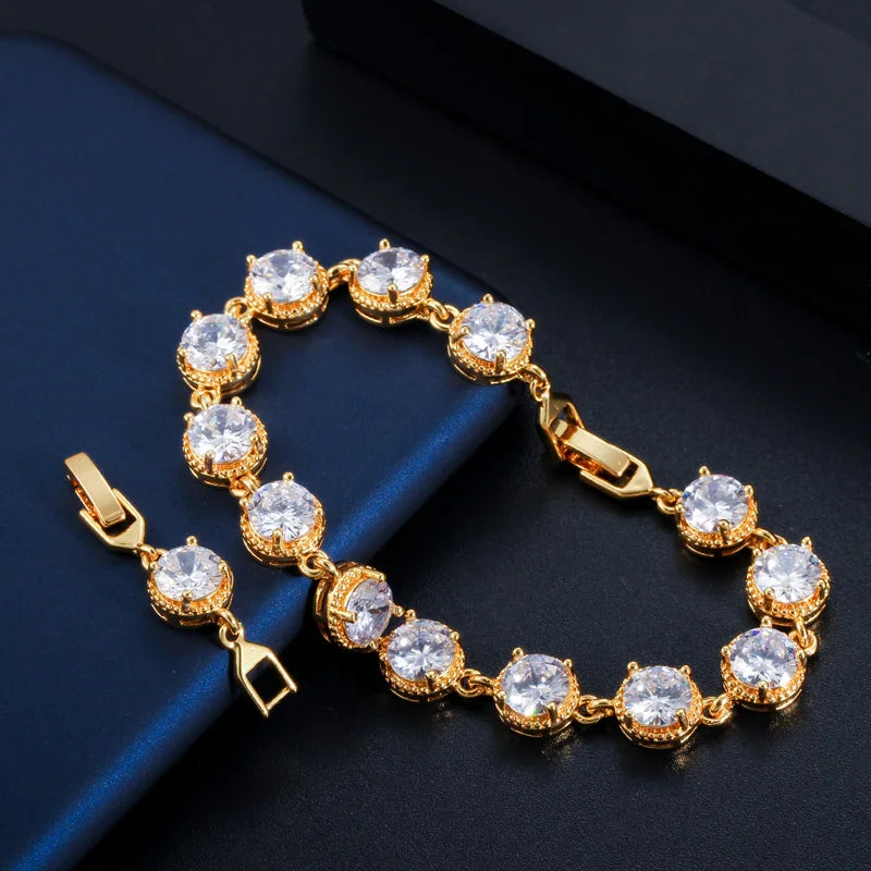 Yellow CZ Stone Tennis Bracelet for Women CB197