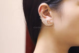 CWWZircons High Rose Micro Pave Big CZ Ear Cuff Clip On Earrings For Women