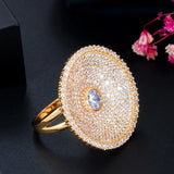 Micro Pave CZ Big Size Wedding Party Ring for Women R153
