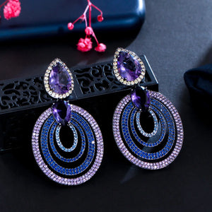 CZ Zirconia Long Drop Earrings for Women CZ986