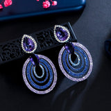 CZ Zirconia Long Drop Earrings for Women CZ986