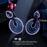 CZ Zirconia Long Drop Earrings for Women CZ986