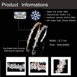 CZ Baguette Cuff Bangle Bracelet For Women