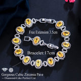Purple CZ Crystal Round Tennis Bracelet Women Jewelry CB274