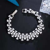 CWWZircons Marquise Cut CZ Chunky Bridal Bracelet for Wedding