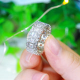 CWWZircons Zirconia Pave Rings for Women R177