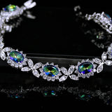 CWWZircons Sparkling CZ Crystal Bracelet for Women Jewelry Gift