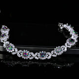 CWWZircons Sparkling CZ Crystal Bracelet for Women Jewelry Gift