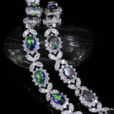 CWWZircons Sparkling CZ Crystal Bracelet for Women Jewelry Gift