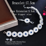 CWWZircons Sparkling CZ Stone Royal Women Wedding Party Bridal Bracelet