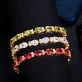 Olive Green Cubic Zirconia Indian Bracelet Bangle for Women