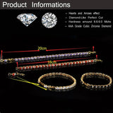 CWWZircons Yellow CZ Women Tennis Bracelet Extension CB192