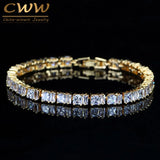 CWWZircons Yellow CZ Women Tennis Bracelet Extension CB192