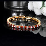 CWWZircons Yellow CZ Women Tennis Bracelet Extension CB192