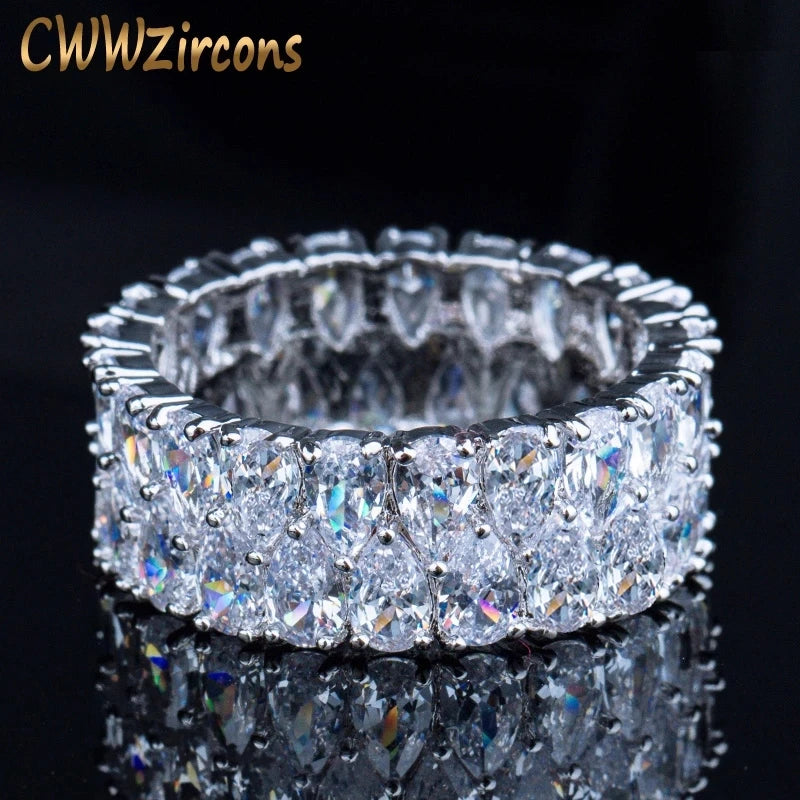 CWWZircon CZ Wedding Engagement Ring R086