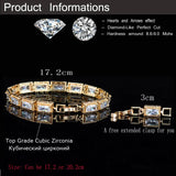 CWWZircons Yellow CZ Stones Wrap Bracelets For Women