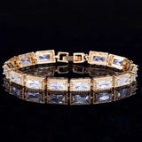 CWWZircons Yellow CZ Stones Wrap Bracelets For Women