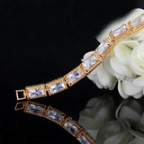 CWWZircons Yellow CZ Stones Wrap Bracelets For Women