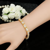 CWWZircons Yellow CZ Stones Wrap Bracelets For Women