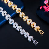 Leaf CZ Bracelet Femme Wedding Jewelry CB271