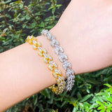 Leaf CZ Bracelet Femme Wedding Jewelry CB271